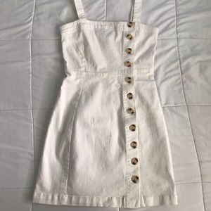 White denim dress